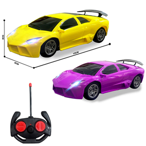 Детская игрушка Новый 1: 24 четырехсторонний Радиоуправляемый автомобиль маленький автомобиль гоночный автомобиль с дистанционным управлением автомобиль со светом - Product Image 1