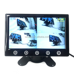 4Ch HD 1024x600P TFT LCD araba monitör 4 bölünmüş pano monitör - Product Image 2