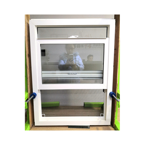 Factory Price PVC Single Hung Vertical Sliding Glass <strong>Sash</strong> <strong>Window</strong> with Mosquito Net Single-hung <strong>windows</strong> - Product Image 2