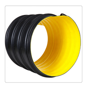 מחיר סיטונאי צינור גלי <span class=keywords><strong>hdpe</strong></span> 2 "3" 4 "מחורר קיר כפול צינור ניקוז ביוב