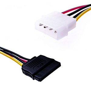 4 pinli erkek konnektör ve 15 pinli dişi SATA konnektörü ile IDE seri Port güç kablosu sabit Disk veri kablosu - Product Image 1