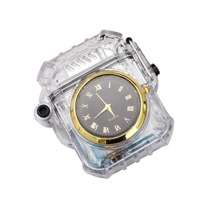 ZB807 1 şeffaf saatler, quicksand gazyağı çakmaklar, plastik <span class=keywords><strong>LED</strong></span> renkli ışıklar, su geçirmez toptan