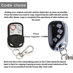 433MHz RF Universal Face-to-Face-Klon Fernbedienung Gate Garage Remote Duplica tor Rolling Learning Feste Code-Unterstützung - Product Image 4