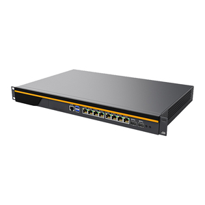 BKHD Precio de fábrica Red profesional 1U Rack Firewall Adaptador de Corriente Dual Módulo redundante Soporte I3 i5 i7 Expandible 6 * SFP