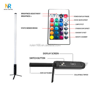 ไฟไดโอดเปล่งแสง LED พิกเซล360องศาแบตเตอรี่ไร้สาย RGBA โคมไฟ DMX ควบคุมไฟเวที - Product Image 4