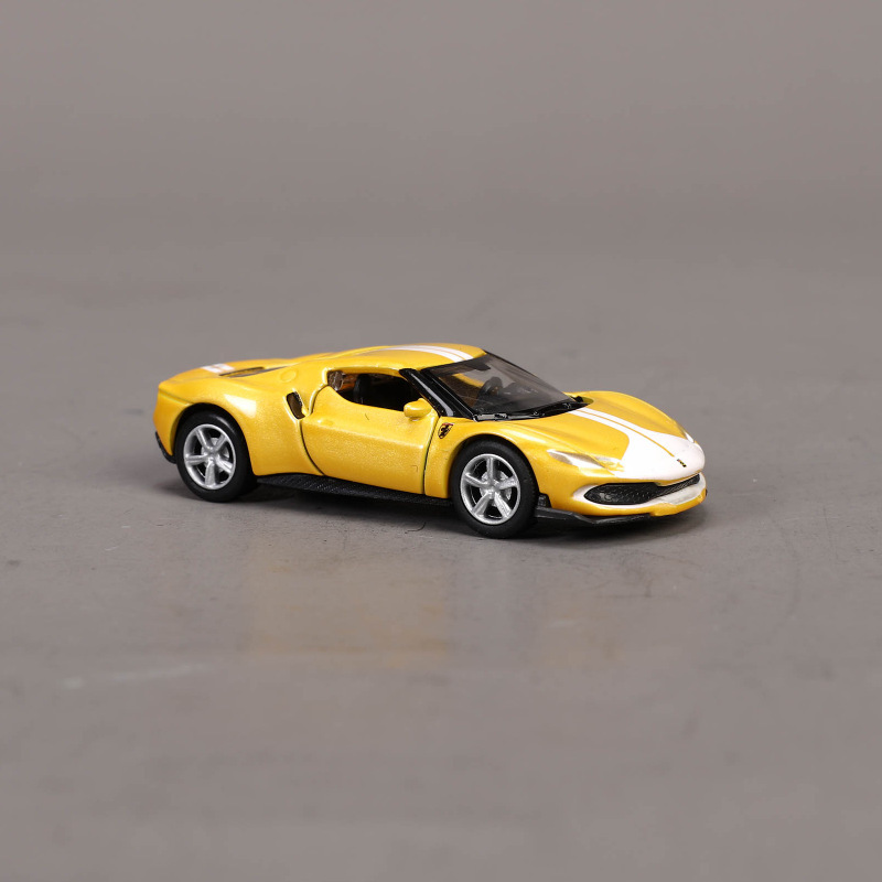 164 ferrari 296 gt-yellow and white