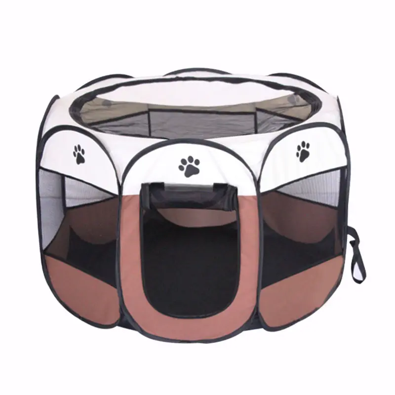 3 Maten Mesh Paneel Pet Kooi Draagbare Puppy Box Kennel Achthoek Opvouwbare Huisdieren Tent Voor Hond Kat