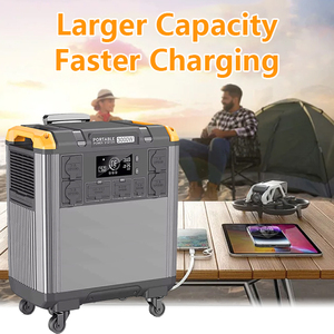 Hp 5000w תחנת כוח ניידת 220v גנרטור סולארי עבור קמפינג רכב & רכב מיוצר מכירת סוללה - Product Image 3