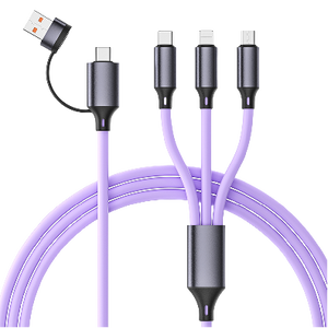 データ伝送を充電するための4 in1データケーブル付き編組データケーブル - Product Image 5