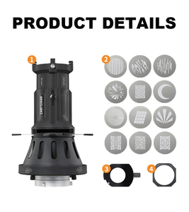 SOONPHO OT1 PRO III สนู๊ตออปติคัลระดับมืออาชีพสําหรับไฟ LED พร้อมที่ยึด Bowens และสนู๊ตออปติคัลเลนส์ 20 องศา - Product Image 2