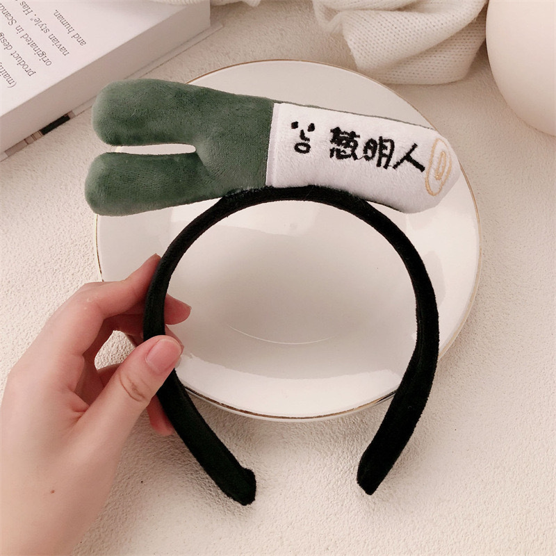 Diadema de cabello humano Congming - Negro