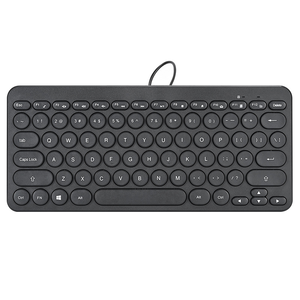 Teclado de teclado redondo directo de fábrica, teclado de escritorio con cable, teclado de oficina con cable - Product Image 4