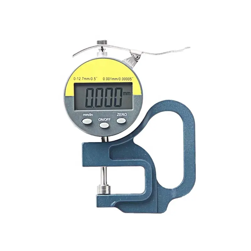 Micrômetro digital com display de 0.001mm, medidor de espessura para filme plástico
