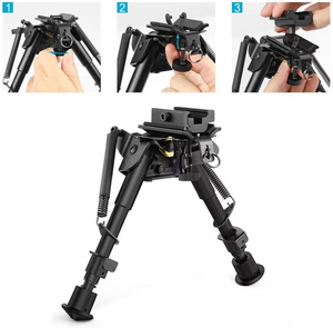 Customizable Swivel <strong>Mount</strong> Hunting Tripod Stand Adjustable Telescoping <strong>Bipods</strong> Extendable Foldable Tactical Tripod - Product Image 3