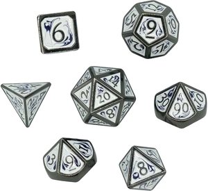 ลูกเต๋าโลหะหลายเหลี่ยม DND เกม D20 D12 D10 D4 D6 D8สำหรับ RPG ดันเจี้ยน RPG มังกร MTG โต๊ะตกแต่งบ้านเทคนิคการหล่อ - Product Image 1