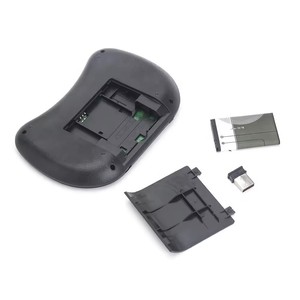 Mini teclado de retroiluminación inalámbrico inglés ruso español 2,4G Air Mouse Touchpad remoto para Android TV Box ordenador Digital I8 - Product Image 5