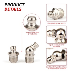 Wholesale 45/<strong>90</strong> <strong>Degree</strong> <strong>Grease</strong> Gun Accessories Straight Type <strong>Grease</strong> Nipple <strong>Fittings</strong> for Lubrication Stainless Steel <strong>Grease</strong> Nozzle
