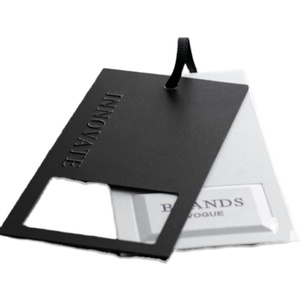 China <strong>Custom</strong> Design Printing Name Logo Paper Garment Hangtag Labels Clothing Hang <strong>Tags</strong> With <strong>String</strong> - Product Image 6