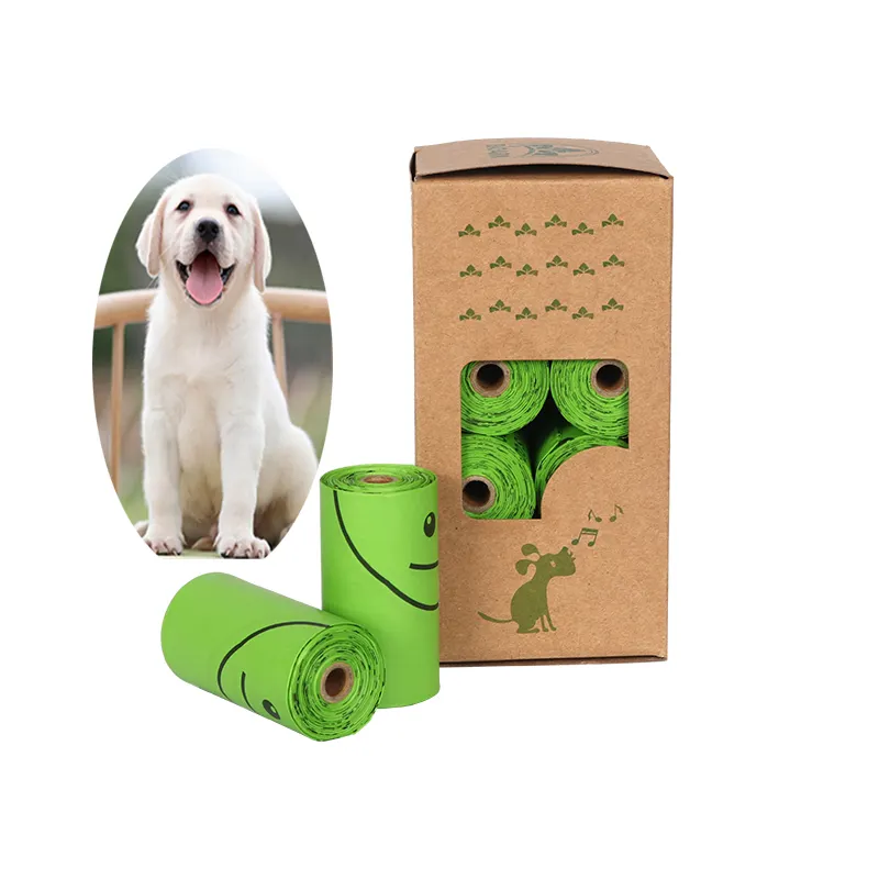 Sacs de merde pour chiens biodégradables et compostables, imprimés et personnalisés, respectueux de l'environnement