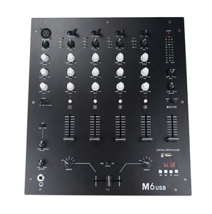 Mezclador de rendimiento de escenario doméstico de Audio profesional XTUGA M6 para DJ consola de mezcla de sonido Digital de 8 canales 48V Phantom Power - Product Image 1