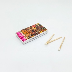ไม้ขีดไฟกล่องเล็กๆสีขาวหัวจับคู่พิมพ์สีสันสดใส - Product Image 3