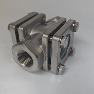 CF8 гидравлика расходомер из нержавеющей стали, датчик расхода воды низкого давления с видимым стеклом и резьбой рабочего колеса - Product Image 5