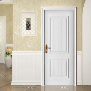 Modern White Primer Moulded Wooden Casement Doors for Apartments &amp; Offices for Hotel &amp; <strong>Entry</strong> for Bedrooms &amp; Entrances