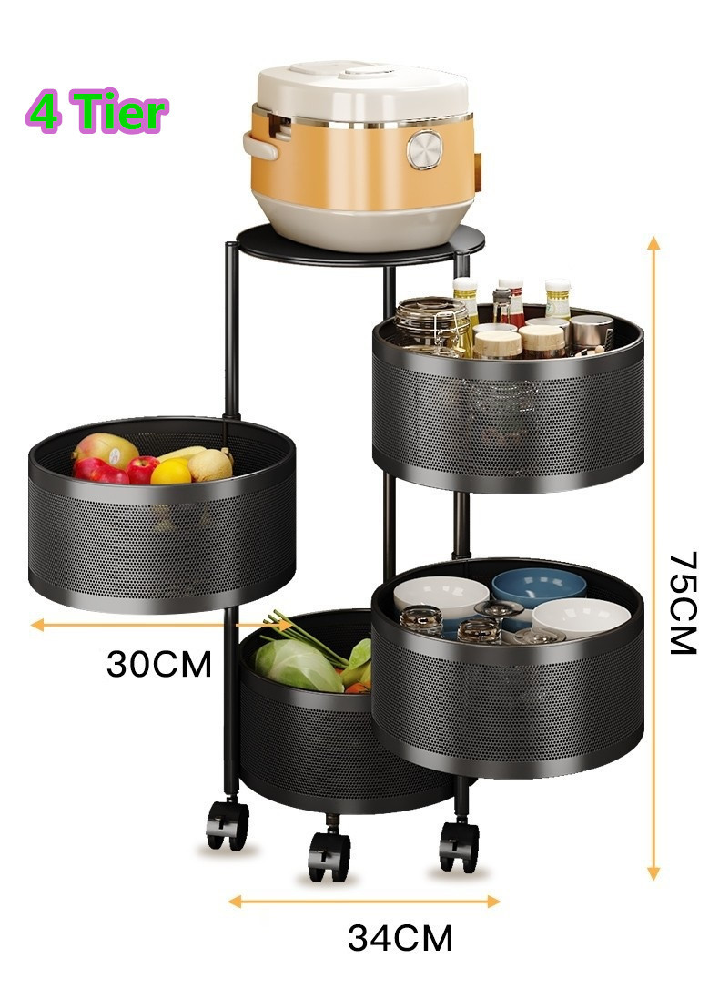 Black 4 tier