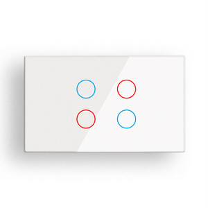 Tuya Zigbee 1 2 3 4 Gang No Neutral Smart Touch interruttore a parete noi AU Alexa telecomando Timer Smart Home interruttore luce intelligente - Product Image 1