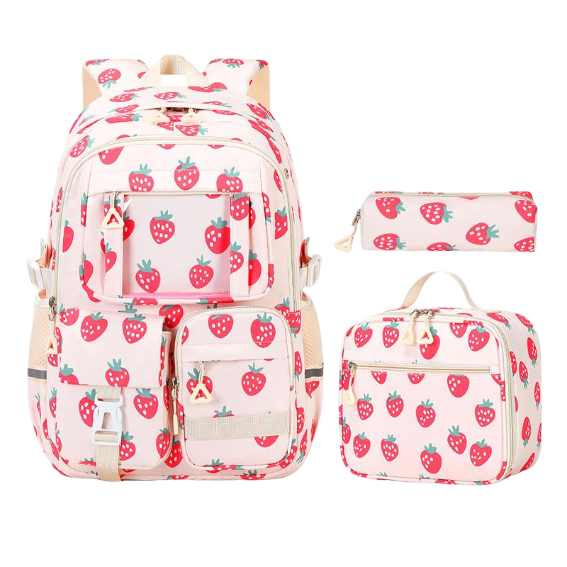 Pink with lunch bag
