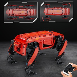 Формовочный конструктор King 15066S Робот собака, силовой модуль, комплект строительных блоков с мотором, приложение RC механический Интеллектуальный робот - Product Image 5