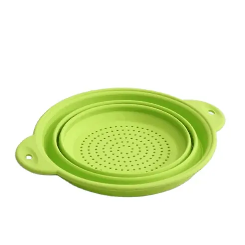 Colador plegable de silicona para frutas y verduras, herramienta de cocina, filtro de lavado, lavabo de drenaje para accesorios