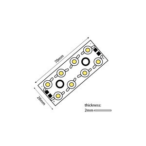 DC12V <strong>LED</strong> Chip <strong>8W</strong> 24W PCBA <strong>LED</strong> Module Lamp 70*28mm Bridgelux 45mil <strong>LED</strong> Car Light - Product Image 5