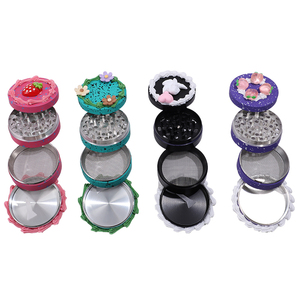 Factory New Design Smoking Accessory Cake and Cream Herb <strong>Grinder</strong> 2.48 Inches 63mm 4 Layers Zinc Alloy Herb <strong>Grinder</strong>