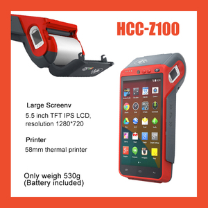 Handheld Rugged <strong>Android</strong> 7 POS Machine <strong>QR</strong> <strong>Code</strong> Scanner 4G <strong>Android</strong> POS Terminal With Printer Z100 - Product Image 4