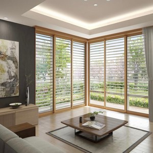 Custom decorativo costruito in feritoia con otturatore cavo in alluminio vetrate finestre scorrevoli in alluminio - Product Image 5
