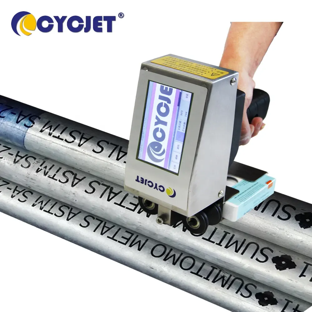 CYCJET-impresora de chorro portátil para marcar tubos de acero