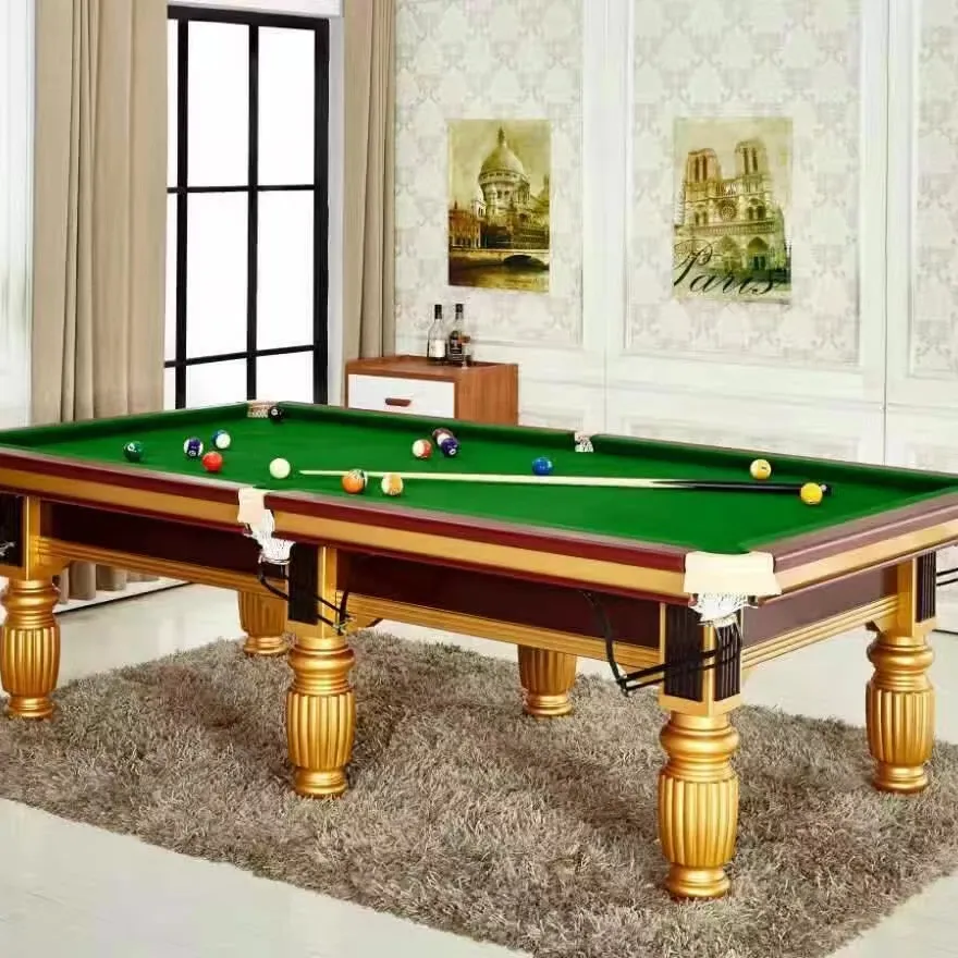 Phong Cách Bida Bảng Snooker Trò Chơi Chơi Snooker Bảng Cho Bán Chất Lượng Cao Giá Rẻ Cổ Điển Vải Gỗ Biểu Tượng Tùy Chỉnh Trắng 1 Bộ