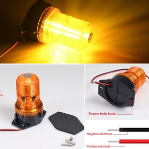 24V 12v发光二极管紧急闪光灯旋转报警琥珀色蓝色红色信号灯叉车旋转闪光灯泡 - Product Image 4