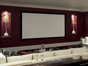 135 polegadas 16:9 Fixed Frame projetor tela, Ultra HD para Home Theater & Grande Cinema Viewing Experience