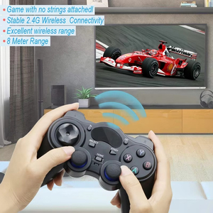 แป้นเกมไร้สาย2.4G สำหรับ PS3แอนดรอยด์พีซีจอยสติ๊กทีวีจอยสติ๊กแผงควบคุมเกมสำหรับพีซีที่มีตัวแปลง USB - Product Image 6
