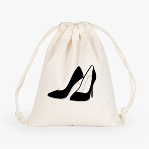 Venta caliente Calico Canvas Small Draw String Bags Bolsas de algodón con cordón personalizadas con logotipo para cosméticos - Product Image 5