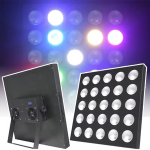 DMX Bühnen hintergrund DJ Nachtclub Lichter 25pcs 12W Rgbw Led Matrix Blinder 5x5 Licht Led Punkt Matrix Pixel Panel Light
