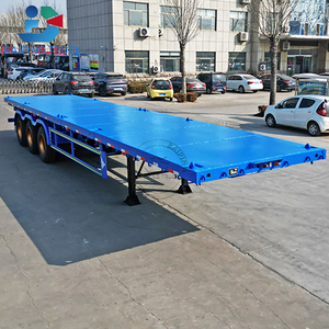 Giá rẻ 40ft giường phẳng <span class=keywords><strong>container</strong></span> Giao thông vận tải Truck <span class=keywords><strong>Trailer</strong></span> 40 feet 3 trục phẳng <span class=keywords><strong>Trailer</strong></span> bán cho bán - Product Image 5