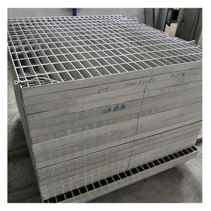中国工厂焊接镀锌钢平纹格栅板50 * 5毫米扁棒锯齿状建筑钢格栅板