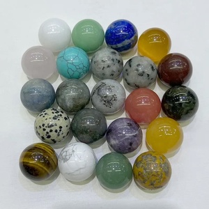 Yeni gelenler hiçbir delik mini 20mm mix kuvars kristal toplar şifa taşları doğal mini kristaller küreler