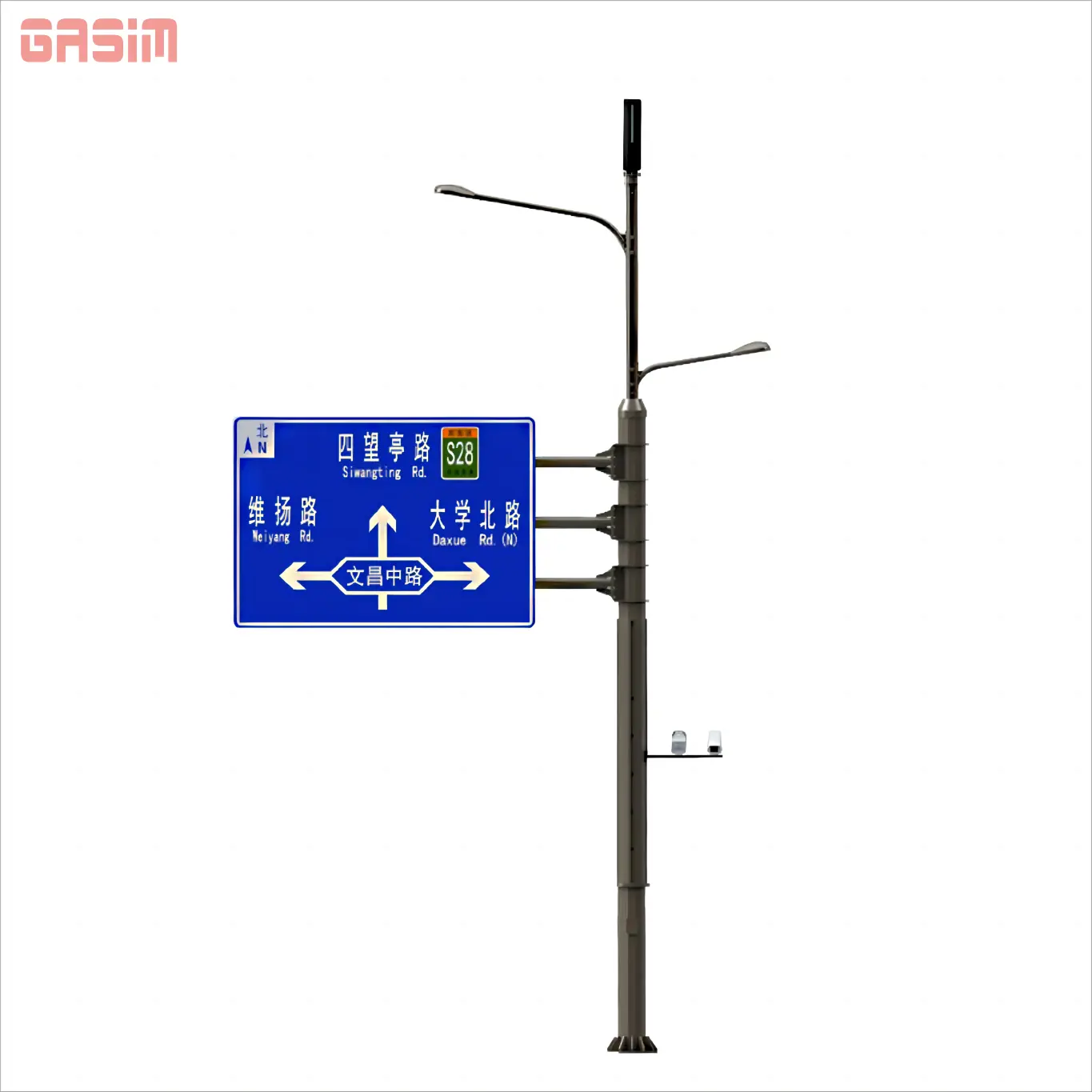 Square Outdoor Cast Iron Steel Aluminium 6m 9m 12m 20ft 30ft 40ft Street LED Lighting Lamp Pole