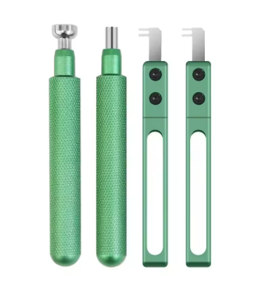 Kit d'outils de réparation et de démontage de montres 4 en 1 pour ouverture de piles.
