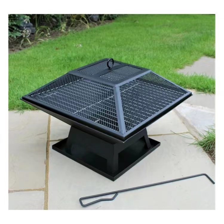 Amazon hot barbecue stove Portable fire pit wood fire Net Outdoor brazier OEM grill for outdoor camping barbecue