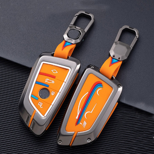 Funda protectora de silicona para llave de coche, carcasa de Metal a la moda para BMW - Product Image 6